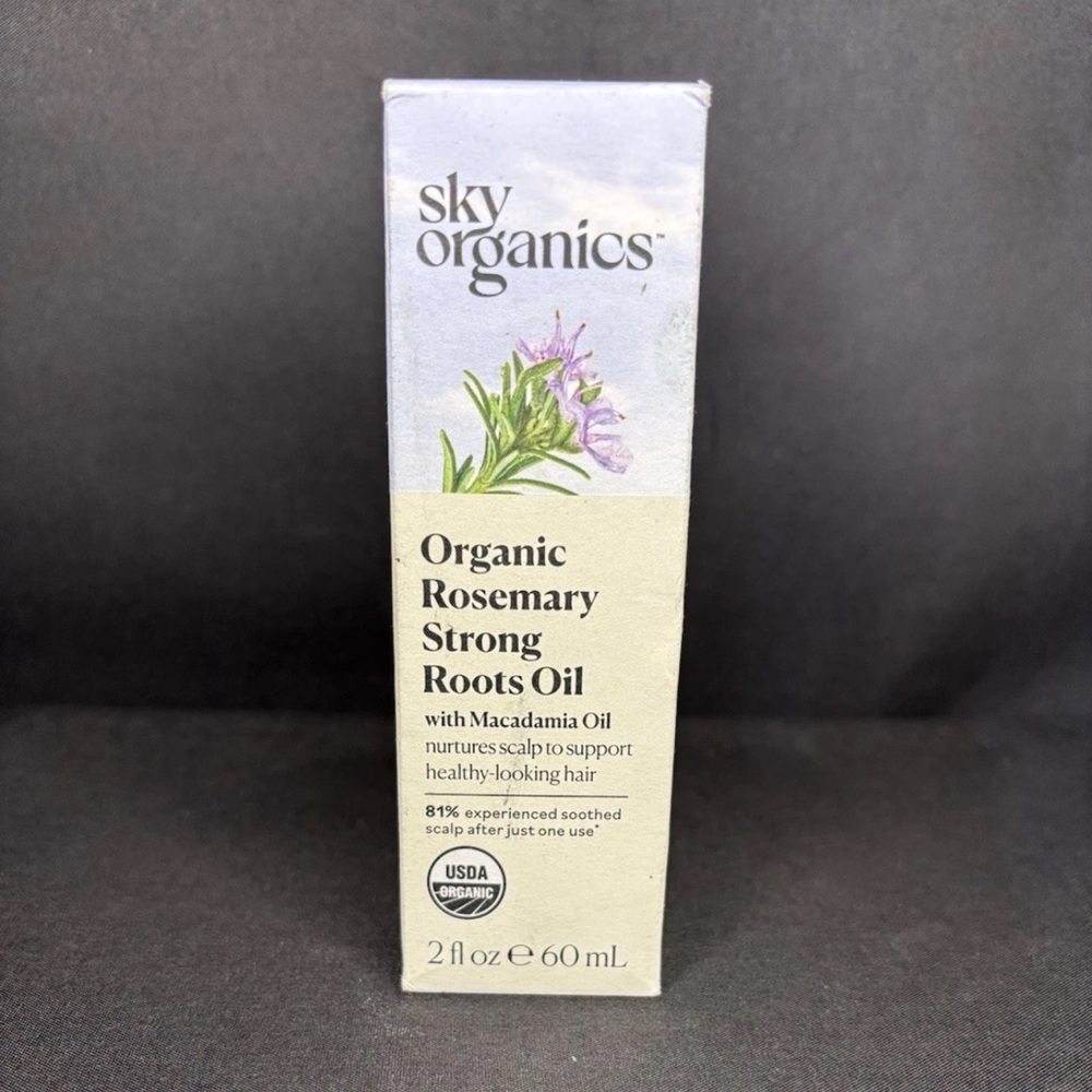 Organic Rosemary Strong Roots Oil - White